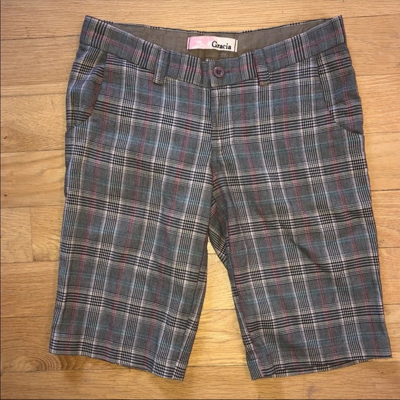 J. Crew Pants - Plaid bermuda shorts